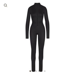 Skims All in One Shine Mock Neck Long Sleeve Onsie